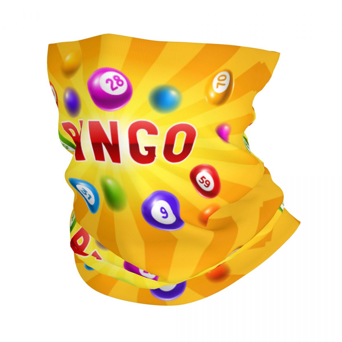 Neck Gaiter Face Cover - Benutzerdefinierte Hot Game Bingo Bandana Halswärmer