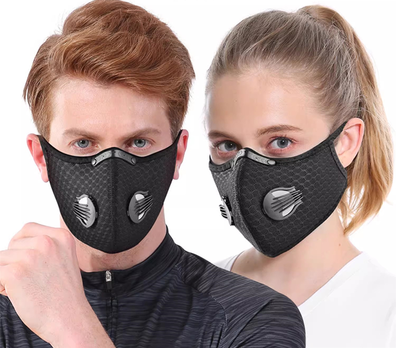 Dust Mask Construction - Fahrradmaske Sport waschbar wiederverwendbar mit Filter