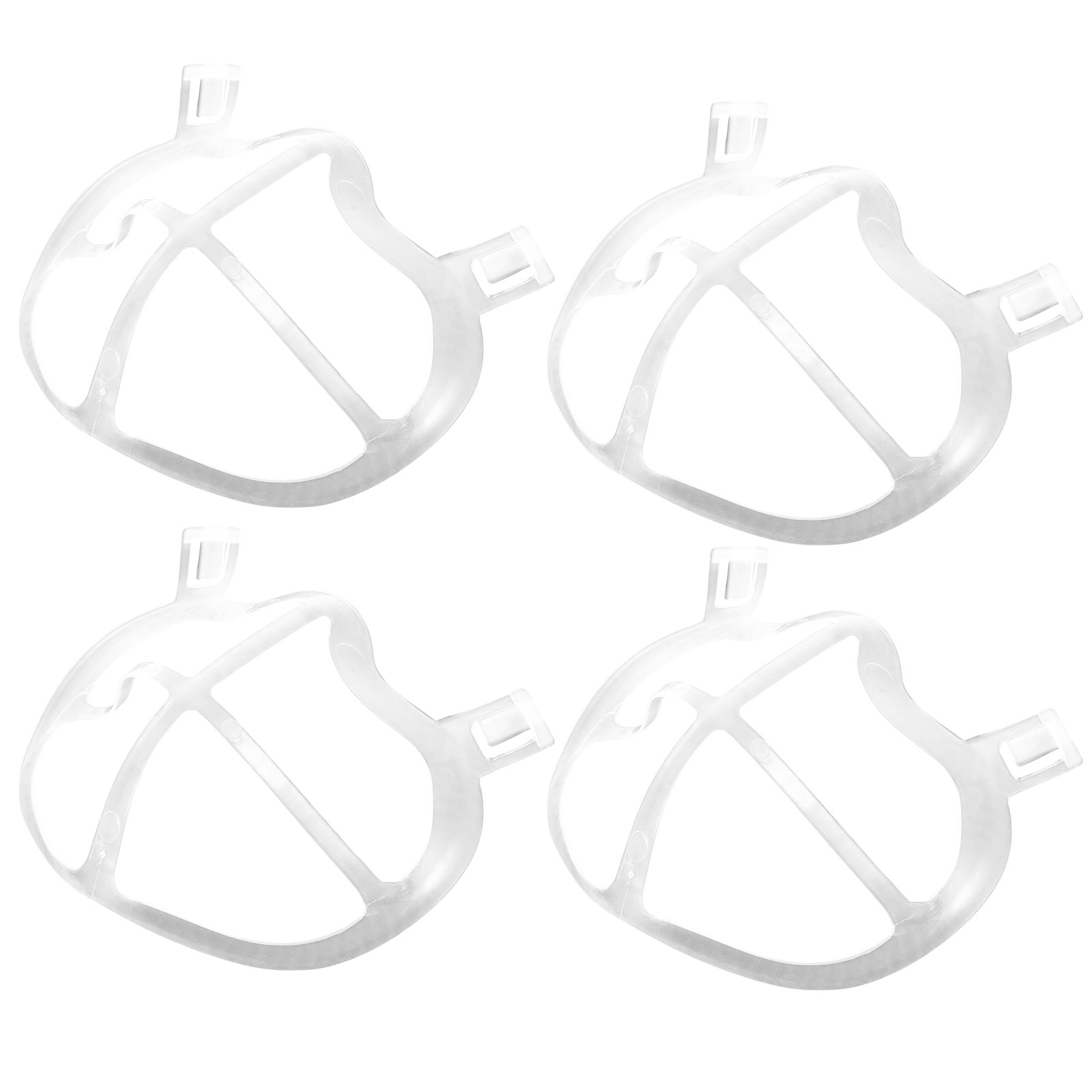 Silicone Mask Bracket - 10 Stück hautfreundliche, dünne Silikon-Masken-Innenrahmen-Stützhalterung, 3D-Gesichtsanpassung,
