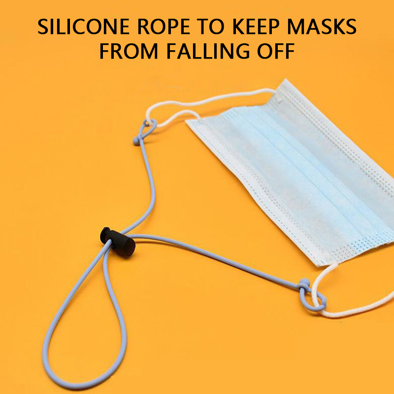 Mask Lanyard Adjustable - Silikon-Maskenverlängerungsband, Anti-Verlust- und Anti-Fall-Schlaufe, Verstellbares Masken-Halsband