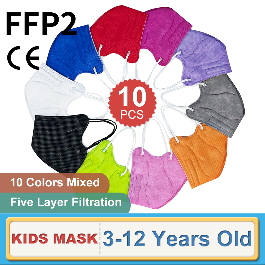Kn95 Respirator Mask - 10PCS Kinder FFP2 Gesichtsmaske KN95 Mascarillas