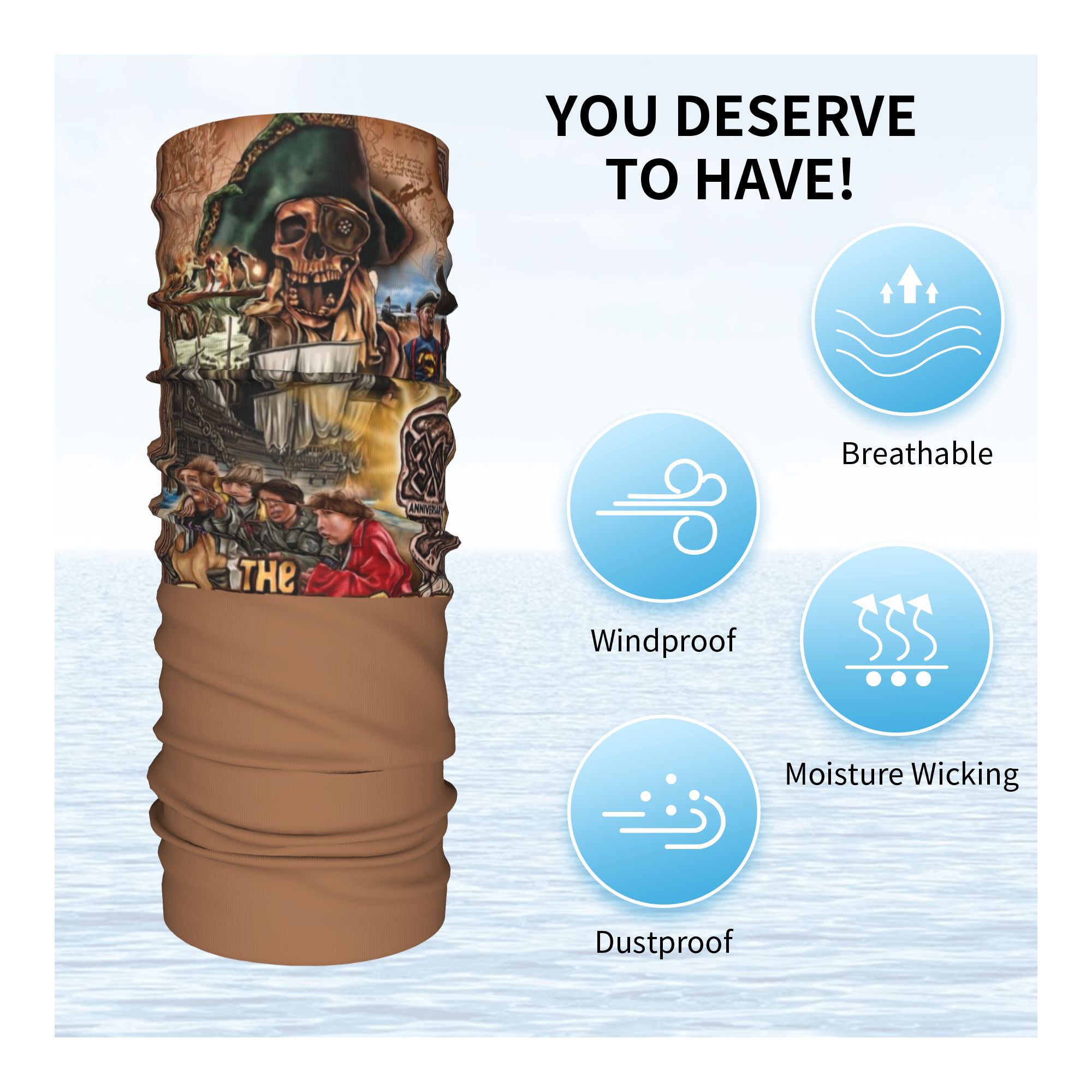 Benutzerdefinierter The Goonie – Neck Gaiter Face Cover Bewertung und Preis