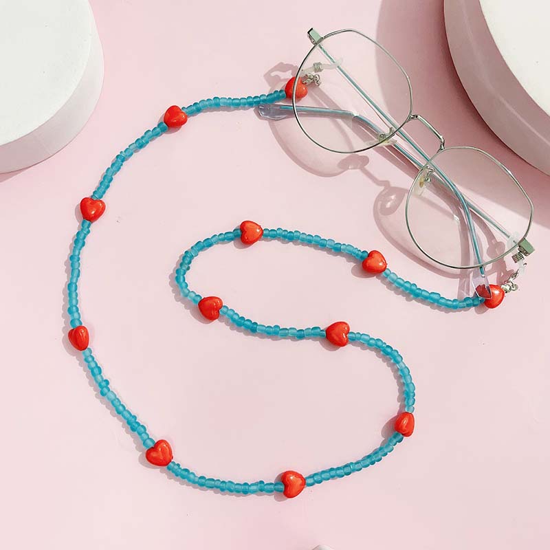 Trend ige Pfirsich Herz Anti-R – Mask Chain Holder Bewertung und Preis